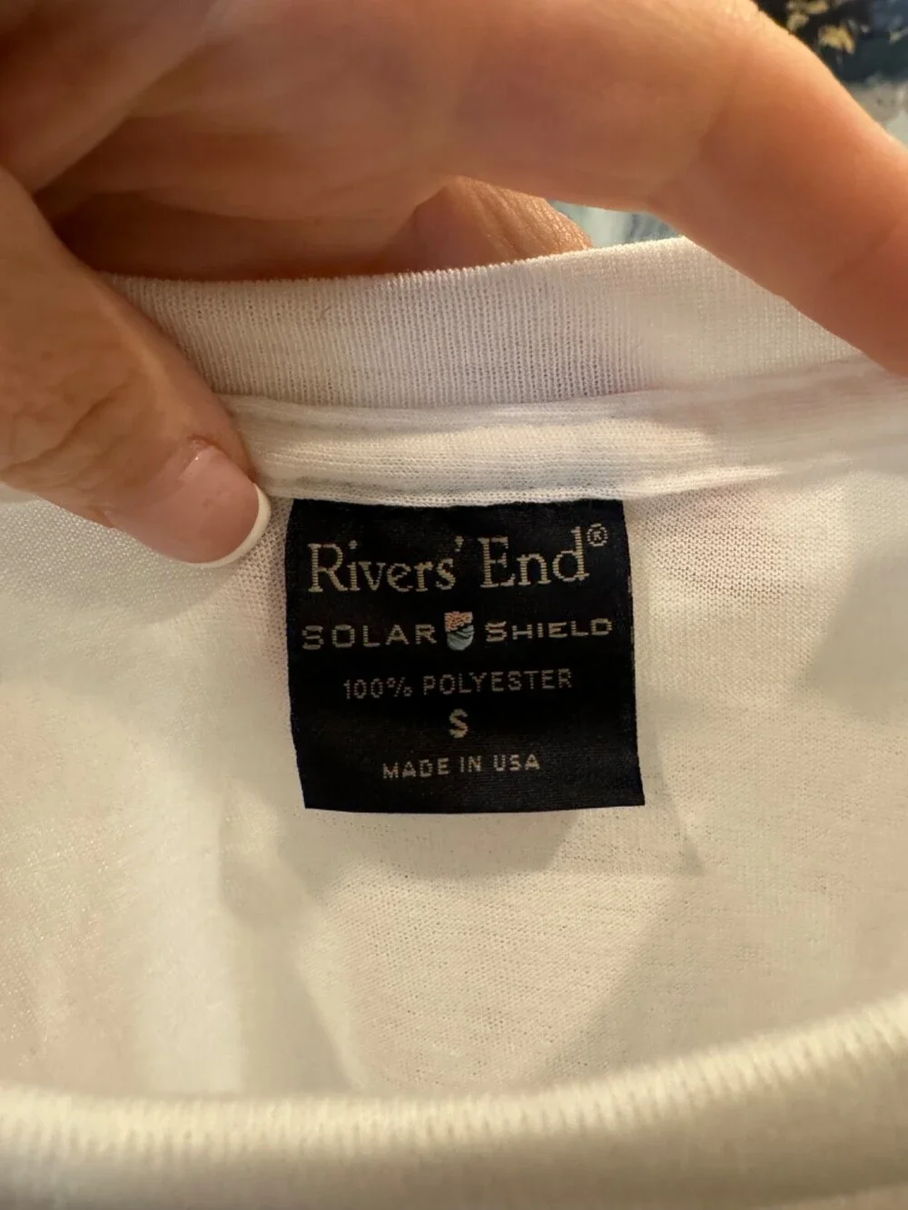 Rivers End Solar Shield UPF 30+ T-Shirt Size Men's Small